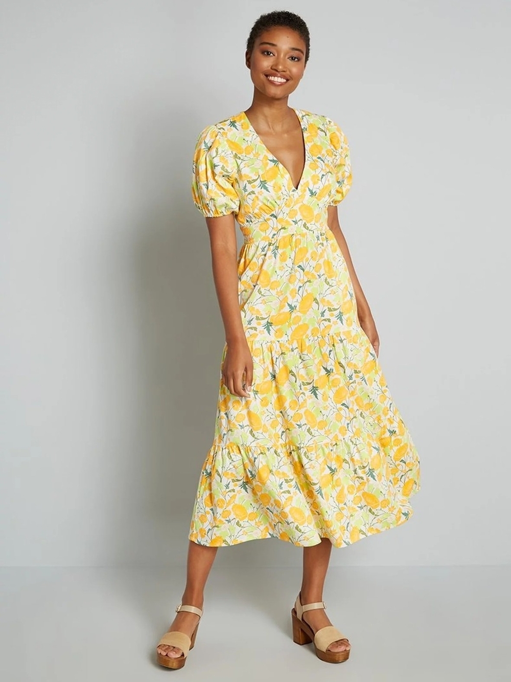 Modcloth Bright And Beautiful Midi Dress Like New